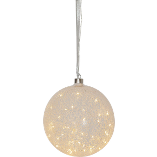 Star Trading - Glass Bullet Glow Snow - Juledekoration med LED