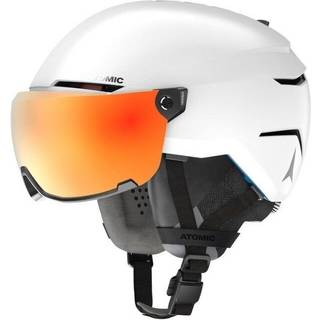 Atomic Savor Amid Visor HD, skihjelm med visir, hvid