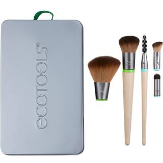 EcoTools Interchangeables™ Daily Essentials Makeup børste sæt med etui 5 stk. - 5 stk.