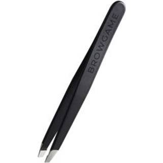 Browgame Cosmetic Signature Tweezer Slanted - Soft Touch - Blackout