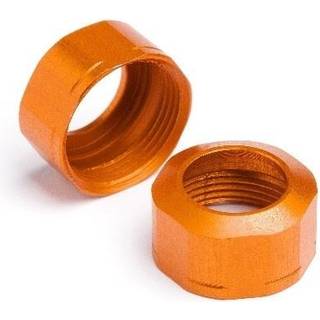 HPI - HP106633 - Shock Cap 12Xm13X0.8Mm (Orange/Grooved/2Pcs)