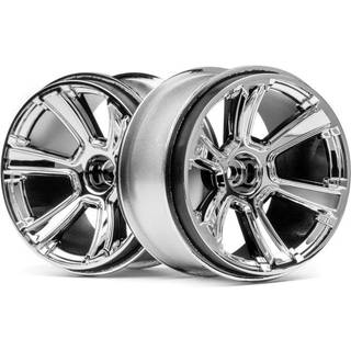 HPI 6-Shot Mt Wheel (Chrome/2Pcs)
