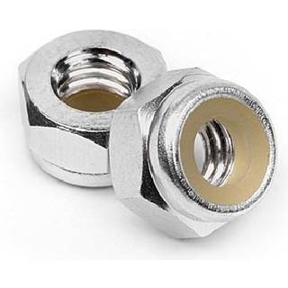 HPI - HPZ866 - Aluminum Lock Nut M4 (Silver/10Pcs)