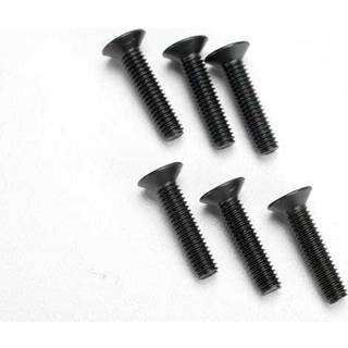 Traxxas 2547 Screws, 4x18mm countersunk machine (hex drive) (6)