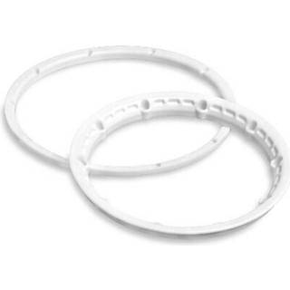 HPI Heavy Duty Wheel Bead Lock Rings White/For 2 Whl