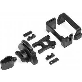 Maverick - MV29038 - CENTRE DIFF AND SERVO MOUNTS W/WIRE HOLDER AND COV