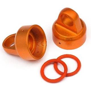 HPI - HP108070 - Aluminum Top Shock Cap (Orange/2Pcs)