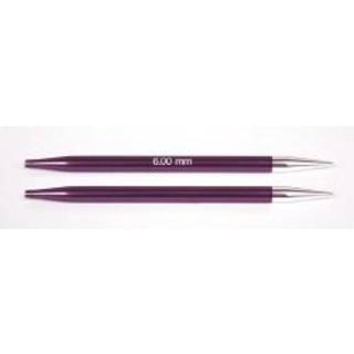 KnitPro Zing UDSKIFTBARE rundpinde (3.5-8.00mm) 6.00 mm Purple Velvet Indhold:2 udskiftbare rundpinde Materiale:Aluminium Typer: Udskiftbare rundpinde Størrelser: 3.50-8.00 mm.