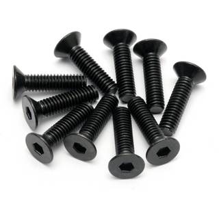 HPI-94531 Flat Head Skrue M4x15mm Hex 10 stk