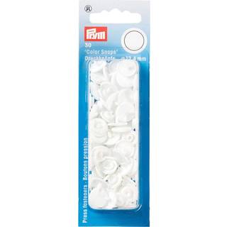 Color Snaps Druckknöpfe weiß 12,4mm 30 Stück - Weiss