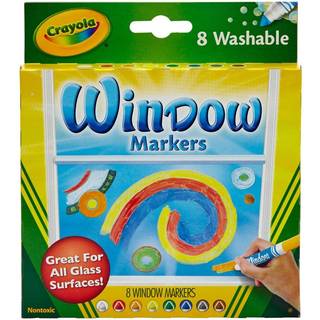 Crayola: Vinduesmarkører - 8 stk.