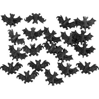Flagermus i plast (15x25 mm), 20 stk.