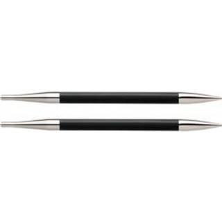 KnitPro KARBONZ UDSKIFTBARE rundpinde (3-8.00mm) 7.00 mm Indhold:2 udskiftbare pinde Materialer:Kulstof (carbon) og messing Typer:Strømpepinde, faste rundpinde og udskiftbare rundpinde Størrelser: 3.00-8.00 mm Kabel medfølger ikke.