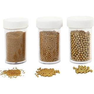 Mini Glaskugler i Guld - 3 størrelser, 135g