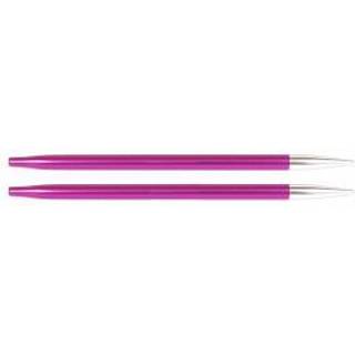 KnitPro Zing UDSKIFTBARE rundpinde (3.5-8.00mm) 5.00 mm Ruby Indhold:2 udskiftbare rundpinde Materiale:Aluminium Typer: Udskiftbare rundpinde Størrelser: 3.50-8.00 mm.