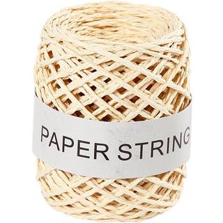 Papirsnor, 1mm x 50m, Natur