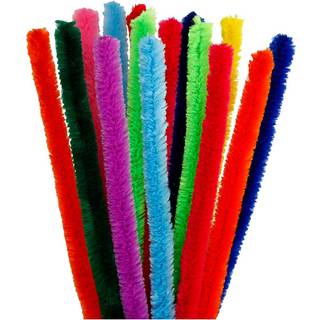 Chenille Piberensere 30 cm - 15 Ass. Farver