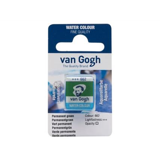 Van Gogh Løse Akvarelbrikker Perm. Green (662)