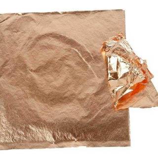 Kobber Bladmetal 16x16 cm - 25 Ark til Dekoration