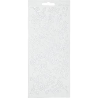 Selvklæbende Folie Stickers med Blade - 10x23 cm