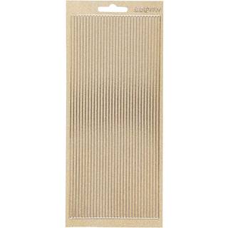 Selvklæbende Guld Stickers 10x23 cm - Elegant Dekoration