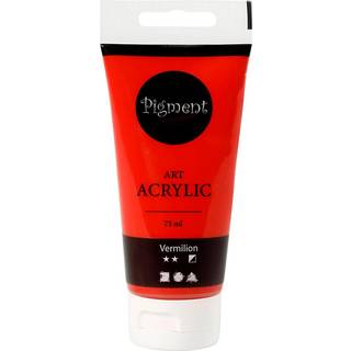 Art Akrylmaling Primær Rød, 75ml - Halvblank Finish
