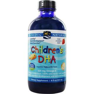Børns DHA, 530mg Omega-3 Jordbær (EAN 768990027239) - 237 ml
