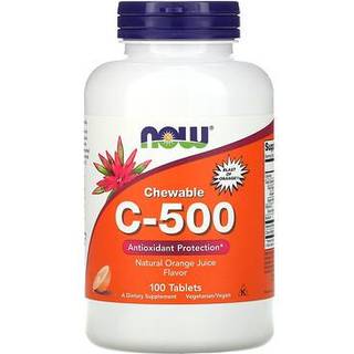 C-vitamin C-500 tyggetabletter, Orange - 100 stk