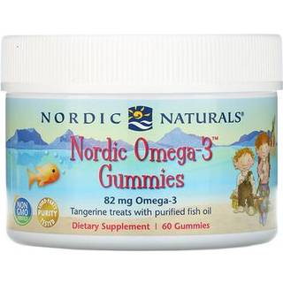 Nordisk Omega-3 Vingummi, 82 mg Mandarinsmag - 60 vingummier