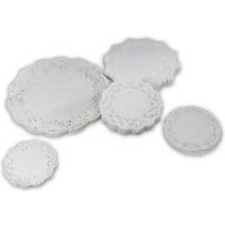 Fadpapir udstanset 19cm Rund 500 stk Hvid