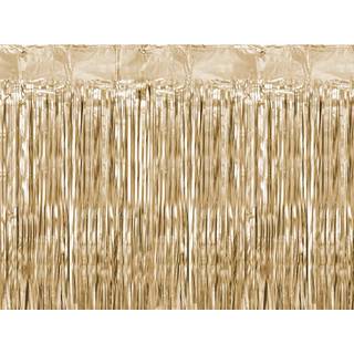 Festgardin Antik Guld Metallic - Elegance til Højtloftede Rum 90x250 cm