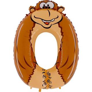 Animaloon Zahl 0 Gorilla