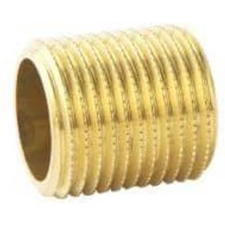 Nippelrør messing 3/4" - 60 mm