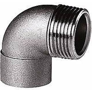 Lodde vinkel 3/4" - 18 mm 90° med rørgevind nippel og loddemuffe