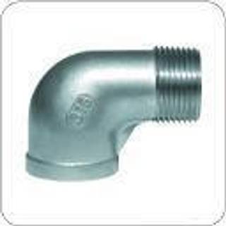 Vinkel 90° muffe/nippel rustfri 1.1/2"