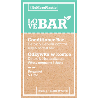 LoveBar Conditioner Bar t. fedtet & normalt hår - 60 g.