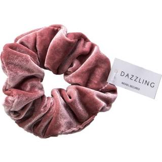Dazzling Hår Scrunchie Velvet Pink