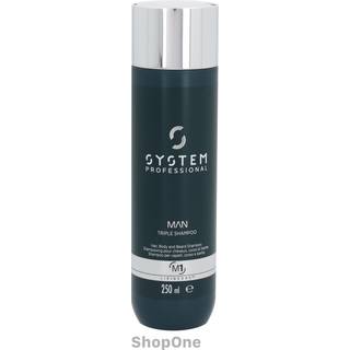 System Professional Lipid Code Man Man Triple Shampoo M1 250 ml (1.048,00 kr / 1 l) - 250 ml