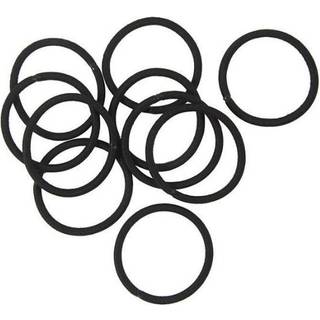 Sorte hårelastikker 45 mm - 10 stk. til kreative projekter