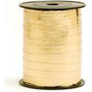 5 x Metallic Lux gavebånd 10mm guld