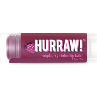 Hurra! Hindbrfarvet lbepomade: (Sheer Berry Tint) kologisk certificeret vegansk grusomhed og glutenfri. Ikke-GMO 100% naturlige ingredienser.