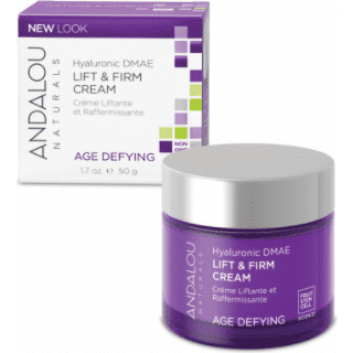 Andalou naturals age defying hyaluronic DMAE lift & firm cream 50g