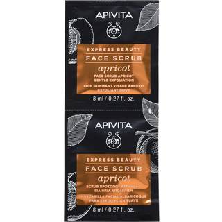 Apivita Express Beauty Gentle Face Scrub Apricot Mild ansigtsskrub til ansigt 2x8 ml - 2 x 8 ml