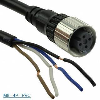 TELEMECANIQUE SENSORS Følerkabel pvc m8 4-pin hun lige 5 meter xzcpv0941l5