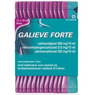 Galieve Forte 500+213+325 mg/10 ml 12 stk Oral suspension i brev