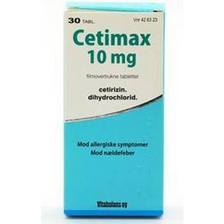 Cetimax 10 mg. - 30 tabletter