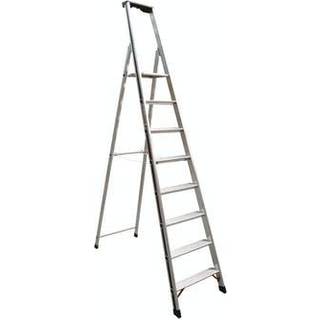 Trappestige med bakke Pro 3 trin - aluminium