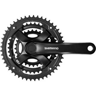 Shimano Kranksæt 42/34/24T 170 mm til firkantet aksel sort