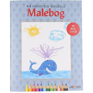 Malebog - Min Fantasifulde Krusedulle Malebog - 24 sider.