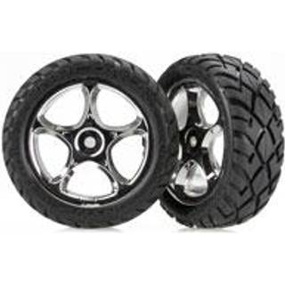 Traxxas 2479R Tires & Wheels Anaconda/Tracer Chrome 2WD Front (2)